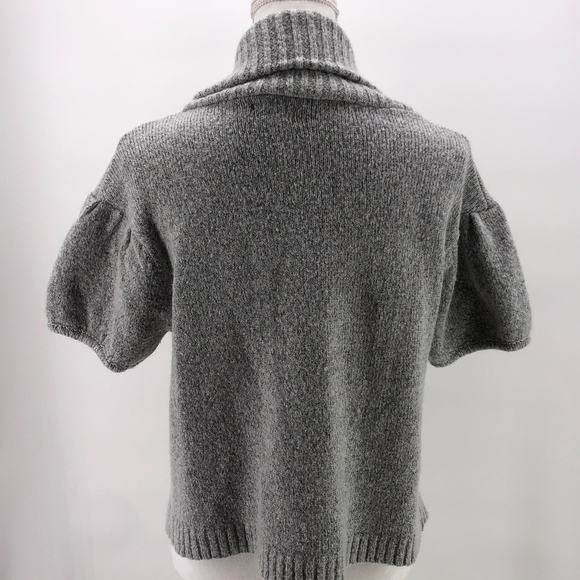 BCBG Max Azria Gray Wool Blend Cardigan - Picture 4 of 6